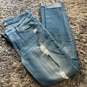 For all mankind skinny ankle jeans